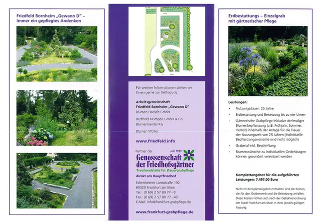 Friedfeld Bornheim | Erdbestattung Einzelgrab